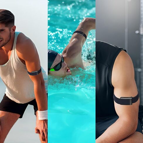 DADO Bicep Band Ultra-soft Nylon Compatible with WHOOP 5.0, One, Peak, and Life | Breathable, Durable & Secure Fit Strap | NOT for Gen 4 (Deep Blue, One/Peak) in Kuwait