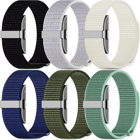 6-Pack Muti-color Nylon Loop Sport Hume Band Replacement Strap Compatible with Hume Health Band in Kuwait