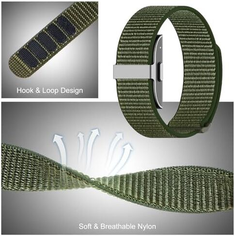 6-Pack Muti-color Nylon Loop Sport Hume Band Replacement Strap Compatible with Hume Health Band in Kuwait