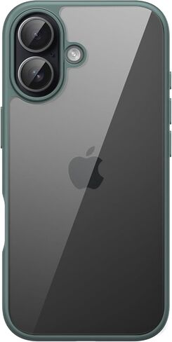 JETech Case for iPhone 17 6.3-Inch, Shockproof Phone Bumper Cover, Solid Color Matte TPU Frame, Anti-Scratch Clear Back (Sage) in Saudi Arabia