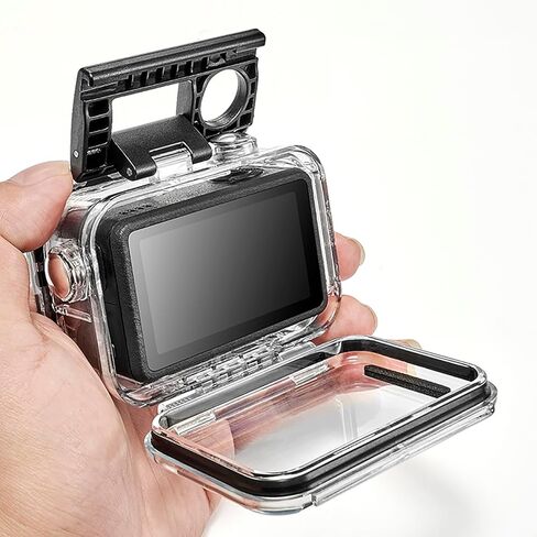 HSU Waterproof Diving Housing Case for DJI Osmo Action 6 Camera, Magnetic Latch Mount 60M/196FT Underwater Housing Shell Cage, DJI Osmo Action 6 Invisible Diving Action Shell Accessory Kit in Kuwait