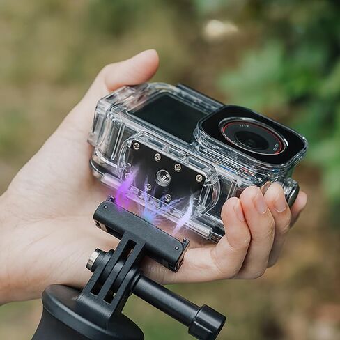 HSU Waterproof Diving Housing Case for DJI Osmo Action 6 Camera, Magnetic Latch Mount 60M/196FT Underwater Housing Shell Cage, DJI Osmo Action 6 Invisible Diving Action Shell Accessory Kit in Kuwait