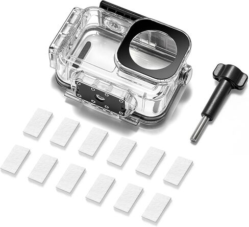 HSU Waterproof Diving Housing Case for DJI Osmo Action 6 Camera, Magnetic Latch Mount 60M/196FT Underwater Housing Shell Cage, DJI Osmo Action 6 Invisible Diving Action Shell Accessory Kit in Kuwait
