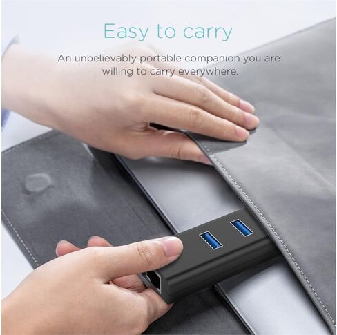 USB-C إلى USB 3.0 Type-A Hub مع شبكة جيجابت إيثرنت in Kuwait