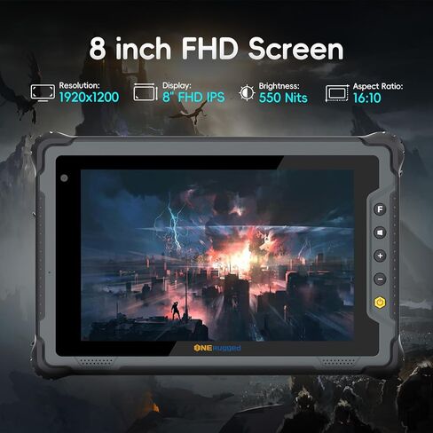 تابلت متين M80N، Intel N150 8 بوصة Windows 11 Pro Tablet، 8 جيجابايت + 128 جيجابايت، Intel N150، IP65 مقاوم للماء، MIL-STD 810H، 5000 مللي أمبير، كمبيوتر صناعي للعمل في الهواء الطلق مع كاميرا 8 ميجابكسل + 5 ميجابكسل، 4G LTE/WiFi/BT 5.2 in Kuwait