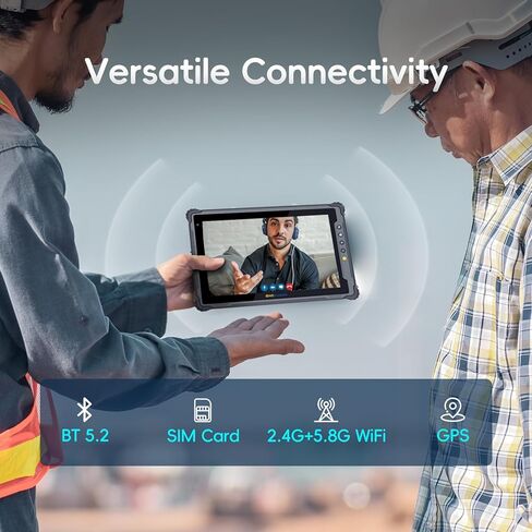 تابلت متين M80N، Intel N150 8 بوصة Windows 11 Pro Tablet، 8 جيجابايت + 128 جيجابايت، Intel N150، IP65 مقاوم للماء، MIL-STD 810H، 5000 مللي أمبير، كمبيوتر صناعي للعمل في الهواء الطلق مع كاميرا 8 ميجابكسل + 5 ميجابكسل، 4G LTE/WiFi/BT 5.2 in Kuwait