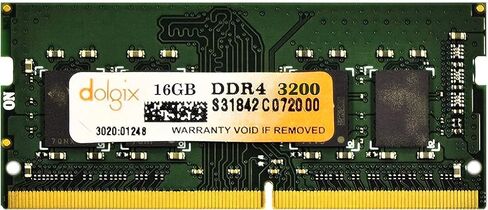 Dolgix 16GB DDR4 3200MHz PC4-25600 1.2V x8 260-Pin SODIMM Laptop RAM Memory Module Upgrade in Kuwait