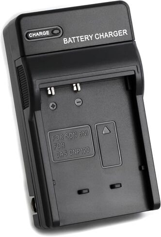 Norifon NP-120 Wall Charger for Casio Exilim EX-S200, EX-S300, EX-Z31, EX-Z680, EX-Z690, EX-ZS10, EX-ZS12, EX-ZS15, EX-ZS20, EX-ZS26, EX-ZS27, EX-ZS30 and More with Foldable Plug in Kuwait