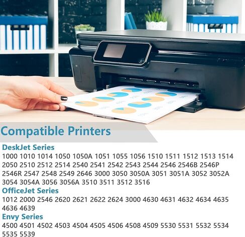 61XL Ink Cartridge for HP 61 XL Black Combo (2-Pack) Replacement for HP61 HP61XL for 5530 4500 2620 4630 2540 4502 3050 1510 4632 4501 2542 2514 3510 4635 3050a 5535 4610 Printer with V10.1.1 Chip in Kuwait