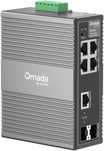 TP-Link Omada 5 Port Gigabit Industrial Switch، سهل الإدارة، درجة حرارة تشغيل واسعة، طاقة زائدة، حماية من الإضاءة، غلاف صناعي متين، VLAN، مُدار بواسطة Omada(IES206G) in Kuwait