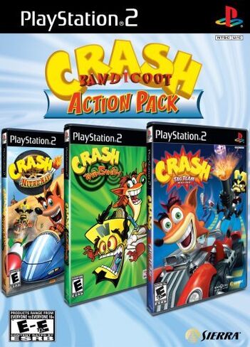 Crash Bandicoot Action Pack - PlayStation 2 (Renewed) in Kuwait
