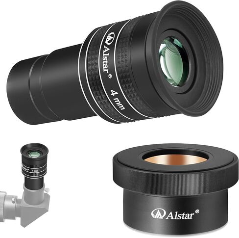 Alstar 2 inch to 1.25 inch Twist Lock Adapter - Bundle with - Telescope Eyepiece, 58 Degree 4mm 1.25 Inch in Kuwait