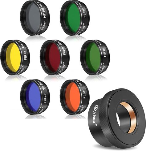 Alstar 2" to 1.25" Telescope Eyepiece Adapter - Bundle with - 1.25-Inch Seven Telescope Filters Set in Kuwait