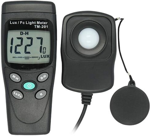 TM-201 Digital Illumination Meter Illuminance Brightness Flashlight Measuring Fixture in Kuwait