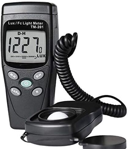 TM-201 Digital Illumination Meter Illuminance Brightness Flashlight Measuring Fixture in Kuwait