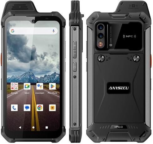ANYSECU W999 POC Radio 8+128GB Android 13 6.3 inch Touch Screen IP68 Waterproof Radio Work with Zello/Real PTT Platform Rugged Smart Phone in Kuwait
