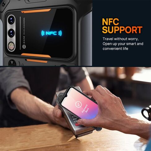 ANYSECU W999 POC Radio 8+128GB Android 13 6.3 inch Touch Screen IP68 Waterproof Radio Work with Zello/Real PTT Platform Rugged Smart Phone in Kuwait