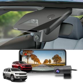 Fitcamx Front 4K+Rear 1080P Dash Cam Adapts for Jeep Wagoneer 2022-2026 & Grand Wagoneer L S (HD2-D4150), OEM Look, Dual HD Video, WiFi & APP, Loop Recording, G-Sensor, Easy to Use, 128GB Card in Saudi Arabia