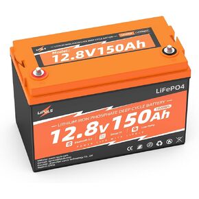 بطارية LiFePO4 بقدرة 12 فولت و100 أمبير في الساعة (عبوة واحدة)، بطارية ليثيوم من المجموعة 24، ما يصل إلى 15000 دورة، 100 أمبير BMS مدمجة، طاقة بحد أقصى 1280 وات في الساعة، مثالية لمحرك التصيد والمركبات الترفيهية والنظام الشمسي وتخزين الطاقة المنزلية in Kuwait