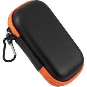 Operitacx Portable Hard Drive Case and Small Cable Storage Bag for Travel, Eva Hard Shell Protective Organizer with Orange Zipper, Compatible with Sandisk External Ssd, Compact Data Cable in Kuwait