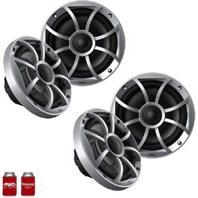 Wet Sounds OE-65ic-S 6.5" OEM Replacement Speakers with Silver Grill 2 Pair in Kuwait