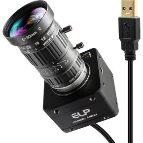 كاميرا USB 3.0 بدقة 12 ميجابكسل، 4K@30 إطارًا في الثانية 1080P@230 إطارًا في الثانية كاميرا UVC بمعدل إطار عالٍ، عدسة تكبير يدوية 5-50 مم 10X، تطبيق واسع للطابعة الصناعية والأمنية ثلاثية الأبعاد، متوافق مع نظام التشغيل Windows Linux Mac Android in Kuwait