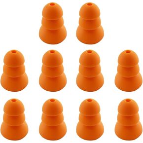 Triple Flange Eartips Replacement for Elgin Discord Gen 3/ Gen 2/ Rumble/Rumble Wired & Se846 Se535 Se215 Aonic4 Aonic5 & Etymotic ER2XR / ER3XR / ER4XR & ISOtunes PRO Earbuds Earpad, 5 Pairs in Kuwait