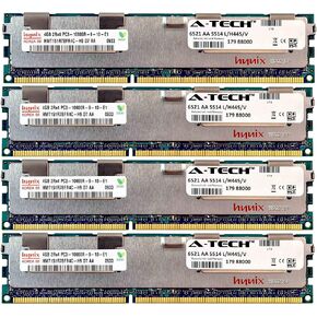 A-Tech Hynix 16GB Kit 4X 4GB PC3-10600 1.5V for Dell Precision Workstation T5600 20D6F T7500 SNPJDF1MC/16G T7600 A6996807 T5500 A2626071 A2626092 A3721494 A3721500 A3721505 Memory RAM in Kuwait
