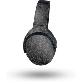 MightySkins Glossy Glitter Skin Compatible with Skullcandy Crusher ANC 2 - Black Leather | Protective, Durable High-Gloss Glitter Finish | Easy to Apply in Kuwait