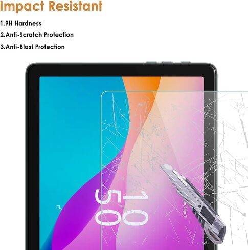 واقي شاشة Hianjoo مكون من قطعتين متوافق مع جهاز لوحي Digiland DL1050 10.1 بوصة، زجاج مقسى [وضوح HD] [9 صلابة] [مضاد للخدش] [سهل التركيب] [9.25 بوصة × 6.06 بوصة، 235 مم × 154 مم] in Kuwait
