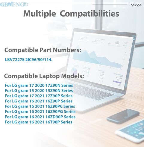 LBV7227E 80Wh بطارية كمبيوتر محمول بديلة لـ LG Gram 15 2020 15Z90N Gram 17 2020 2021 17Z90N Gram 16 2021 16ZD90P 16ZD90P 16Z90P 16Z90PC 16Z90PG 2IC96/90/114 7.74 فولت 10336 مللي أمبير in Kuwait