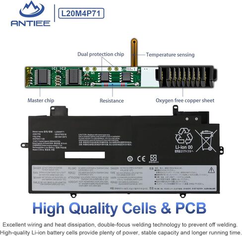 L20C4P71 L20M4P71 L20D4P71 Laptop Battery for Lenovo ThinkPad X1 Carbon 9th 10th Gen X1 Yoga 6th 7th Gen 2021 Series L20L4P71 5B10W13974 SB10T83217 SB10T83216 5B10W13973 5B10W13975 SB10T83218 57Wh in Kuwait