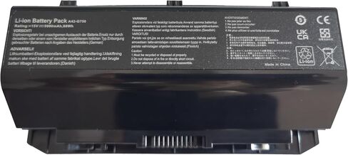 A42-G750 Replacement Laptop Battery Compatible with Asus G750J G750JW G750JX G750JZ G750 G750JH G750JM G750JS G750Y47JX-BL - 15V 5900mAh in Kuwait