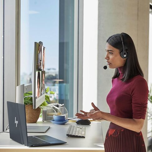 2026 HP EliteOne 870 G9 27 بوصة QHD كمبيوتر مكتبي الكل في واحد (Intel 20-Core i7-14700، 32GB DDR5، 1TB SSD) AIO Business Computer، Wi-Fi، BO Audio، كاميرا ويب 5MP، DisplayPort، Wolf Security، Win 11 Pro in Kuwait