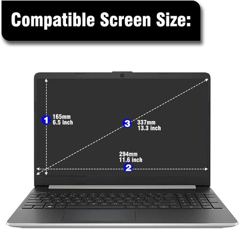 [3 عبوات 13.3 واقي شاشة مضاد للوهج لجهاز 13.3 بوصة Dell Inspiron 13/13.3 بوصة ASUS Chromebook وZenBook /13.3 بوصة HP Elitebook & ProBook/Jumper كمبيوتر محمول 13.3 بوصة إلخ، عرض ملحقات الكمبيوتر المحمول in Kuwait
