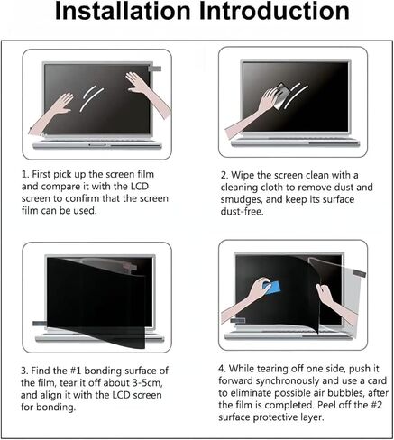 [3 عبوات 13.3 واقي شاشة مضاد للوهج لجهاز 13.3 بوصة Dell Inspiron 13/13.3 بوصة ASUS Chromebook وZenBook /13.3 بوصة HP Elitebook & ProBook/Jumper كمبيوتر محمول 13.3 بوصة إلخ، عرض ملحقات الكمبيوتر المحمول in Kuwait