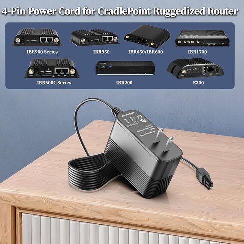 12V Charger for CradlePoint 170716-000 Wireless Router Power Supply Replacement for CradlePoint IBR900, IBR950, IBR600, IBR650 Series Router Power Cord Charging Cable in Kuwait
