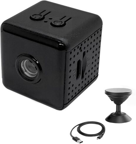 كاميرا مراقبة منزلية ZEZEFUFU Mini Wireless WiFi 1080p، كاميرا رؤية ليلية لملحقات المكتب المنزلي in Kuwait