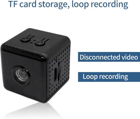 كاميرا مراقبة منزلية ZEZEFUFU Mini Wireless WiFi 1080p، كاميرا رؤية ليلية لملحقات المكتب المنزلي in Kuwait
