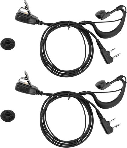 Two-Way Radio Earpiece Compatible with Midland Ear-Clip Headset for Midland Walkie Talkie Earpiece，Walkie Talkie Headphones Fit for Midland All GXT, LXT and G-Series，2 Pack in Kuwait