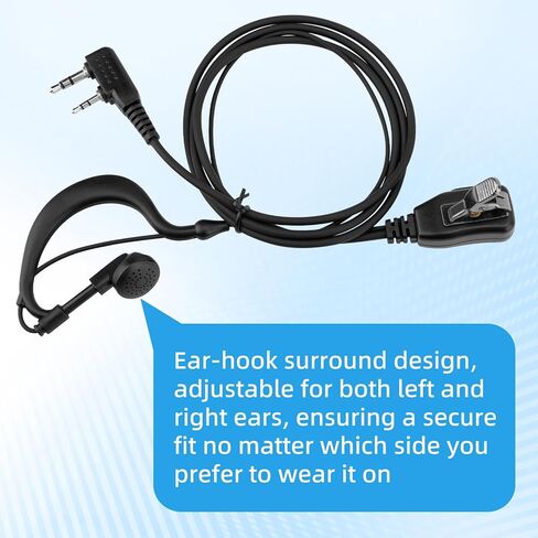 Two-Way Radio Earpiece Compatible with Midland Ear-Clip Headset for Midland Walkie Talkie Earpiece，Walkie Talkie Headphones Fit for Midland All GXT, LXT and G-Series，2 Pack in Kuwait