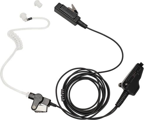 NX5200 Lapel Mic and P25 Acoustic Tube Earpiece Set Compatible with Kenwood Nexedge NX200 NX300 NX-5200 NX5300 TK380 TK-390 TK-2180 TK-3180 P25 Two Way Radios in Kuwait
