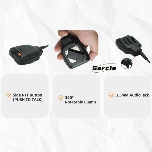 NX5200 Lapel Mic and P25 Acoustic Tube Earpiece Set Compatible with Kenwood Nexedge NX200 NX300 NX-5200 NX5300 TK380 TK-390 TK-2180 TK-3180 P25 Two Way Radios in Kuwait