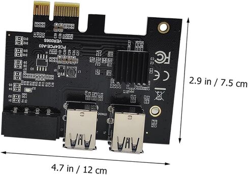Pci e USB 3.0 Riser Card Pci Express Expansion Adapter with 4 e Slots for Desktop Computer Computing and Gaming Accessories in Kuwait