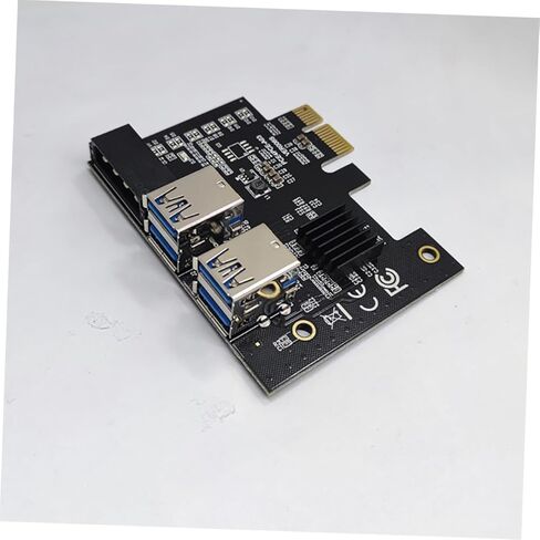 Pci e USB 3.0 Riser Card Pci Express Expansion Adapter with 4 e Slots for Desktop Computer Computing and Gaming Accessories in Kuwait