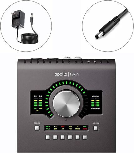 12V Power Supply Compatible with Universal Audio Apollo Twin USB Apollo Twin MkII Duo Twin Solo Audio Interface APLTWDII APTWDUSB UAD-2 Satellite Quad Custom FireWire DSP AC DC Adapter Charger in Kuwait