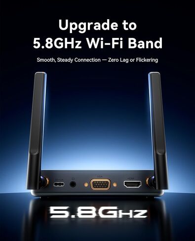 VENTION Wireless HDMI Transmitter and Receiver 165FT/50M, [Support VGA Input], 1080P@60Hz Plug & Play, 5G Wireless HDMI Extender for Streaming Video & Audio to Monitor from Laptop/Pc/Tv Box/Projector in Kuwait