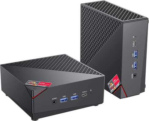 كمبيوتر ألعاب صغير ACEMAGIC AMD Ryzen™ 7 5700U، ذاكرة وصول عشوائي DDR4 سعة 16 جيجابايت، ومحرك أقراص SSD سعة 512 جيجابايت، Wind 11 Pro 8 نوى/16 خيط، أجهزة كمبيوتر صغيرة (حتى 4.4 جيجا هرتز) شاشة ثلاثية 4K لسطح المكتب الصغير بلوتوث/واي فاي 6/مكتب in Kuwait