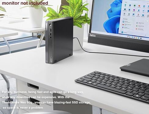 Lenovo ThinkCentre neo 50q Gen 4 Tiny Business Desktop (Intel 8-Core i5-13420H (> i7-1255U), 32GB DDR4 RAM, 1TB SSD, UHD Graphics) MFF, Mini PC, DisplayPort, Ethernet, HDMI, Wi-Fi 6, Win 11 Pro in Kuwait