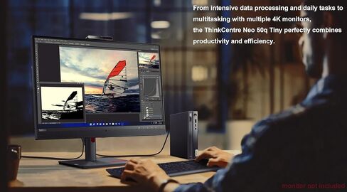Lenovo ThinkCentre neo 50q Gen 4 Tiny Business Desktop (Intel 8-Core i5-13420H (> i7-1255U), 32GB DDR4 RAM, 1TB SSD, UHD Graphics) MFF, Mini PC, DisplayPort, Ethernet, HDMI, Wi-Fi 6, Win 11 Pro in Kuwait
